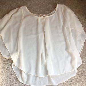 Lola sheer ivory blouse